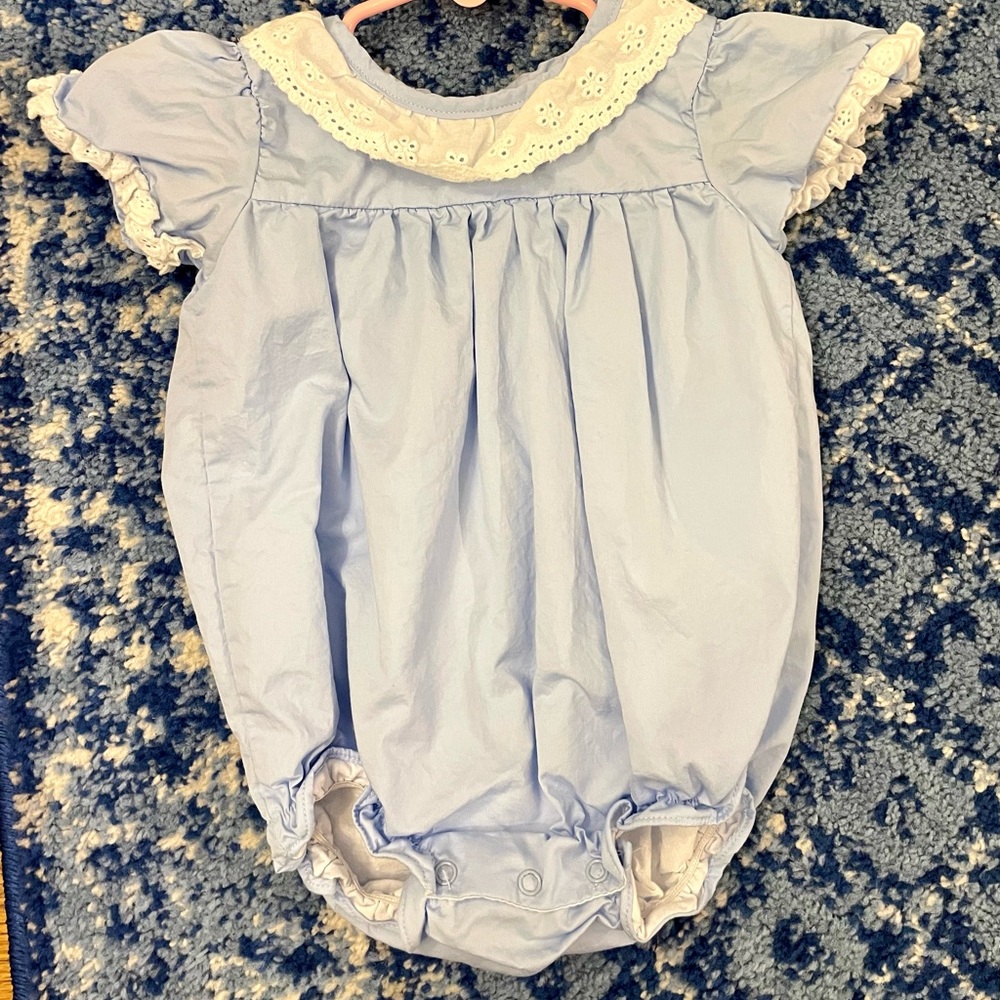 Cecil & Lou Blue Bubble with lace trim